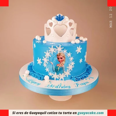 Torta de Princesa Frozen