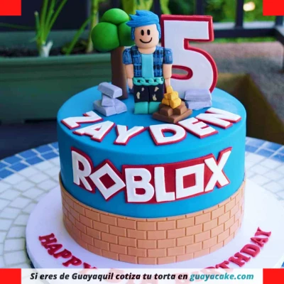 Torta de Roblox para nene