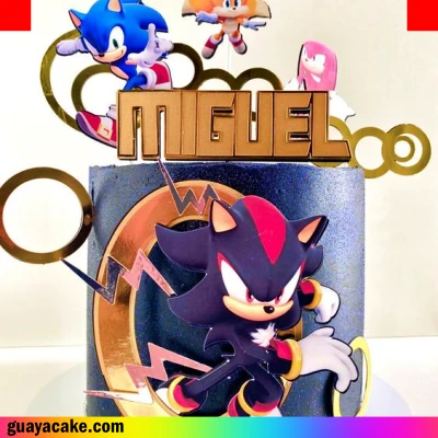 Torta de Sonic y Shadow