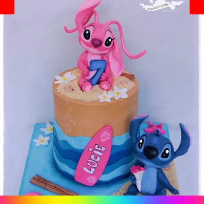 Torta de Stitch y su novia