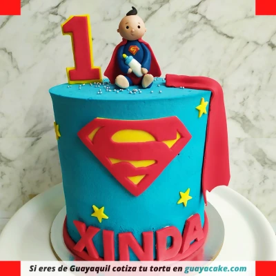 Torta de Superman para bebe