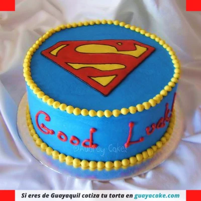 Torta de Superman sencilla