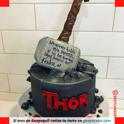 Torta de Thor en fondant