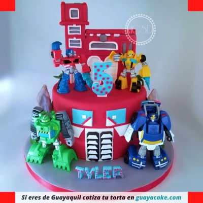 Torta de Transformers rescue bots