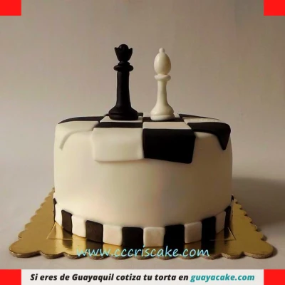 Torta de ajedrez sencilla
