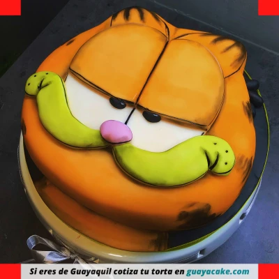 Torta de cabeza de Garfield