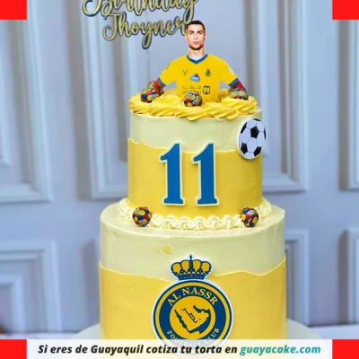 Pastel de cristiano Ronaldo y Messi