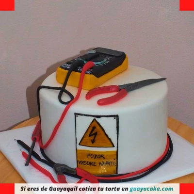 Torta de cumpleaños de Electricista