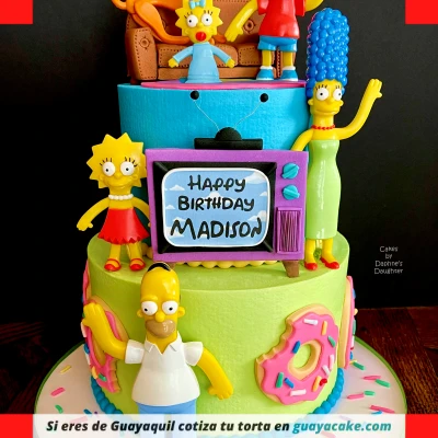 Torta de los Simpsons