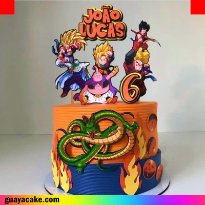 Tortas de Dragon Ball z super sayayin 4