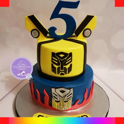 Transformers cake for boys