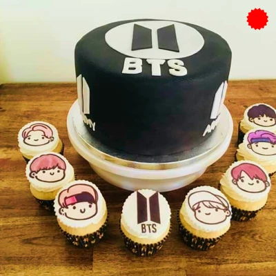bts-themed cupcakes