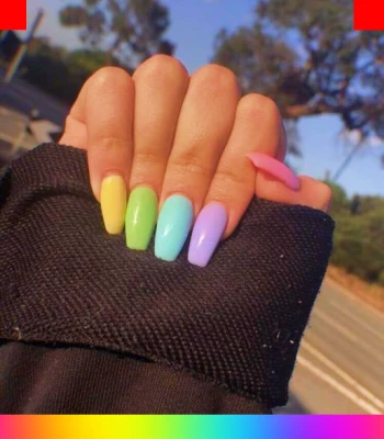 uñas de colores
