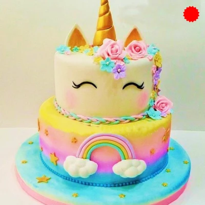 unicorns cake