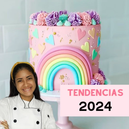 torta de arcoiris 2024