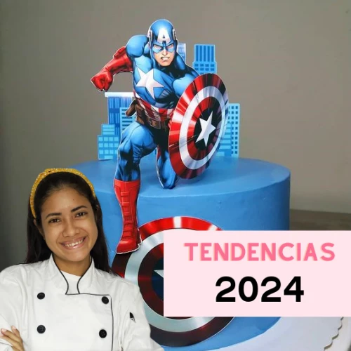 torta de capitan america 2024